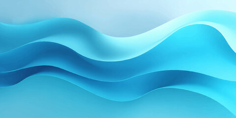 Fototapeta premium A flowing abstract blue wave design features wavy vector lines and a light swirl pattern to create a modern motion art backdrop or silk texture wallpaper