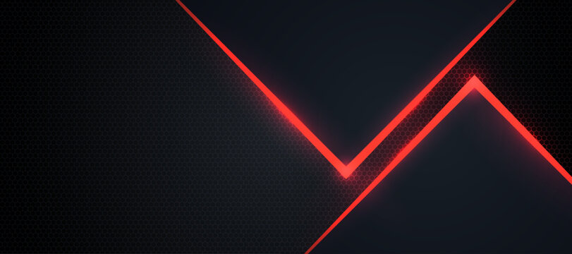 Abstract dark technology background with glowing blue square frame, futuristic digital design and modern neon light effect