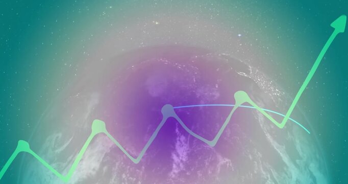 Video demonstrates global data processing using graphics and studio shots.