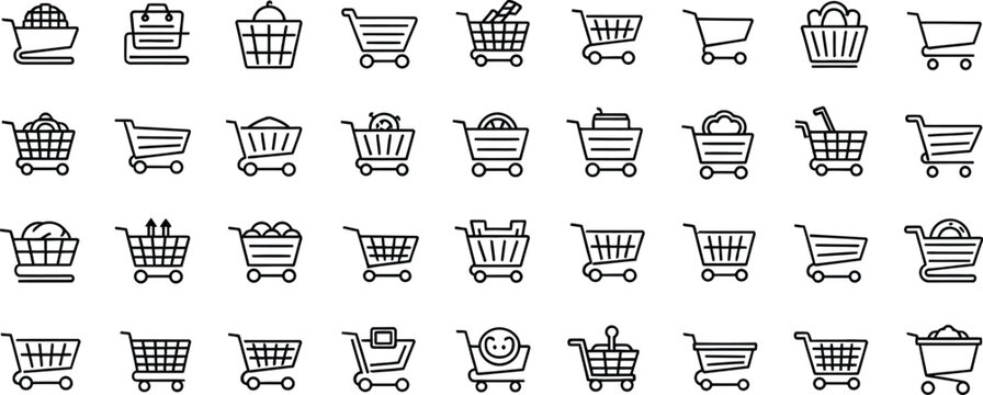 Collection of diverse black and white chinese calligraphy characters