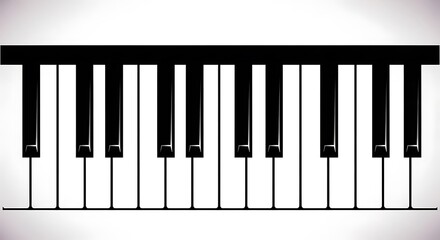 Fototapeta premium Closeup of piano keyboard keys.