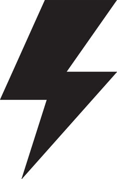 Power Energy Bolt Silhouettes App Icon Vector