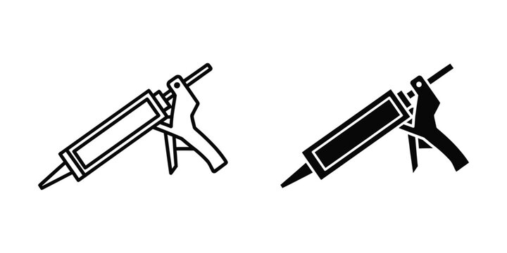 Comparison of two different types of caulking guns in use