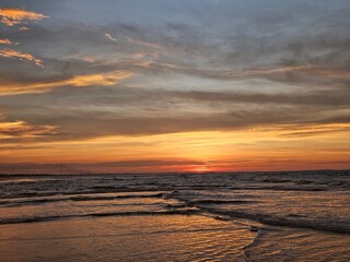Obraz premium sunset on the beach