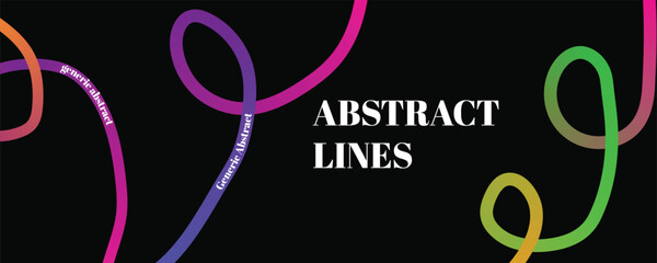 Obraz premium Vibrant abstract lines a colorful and dynamic artistic composition