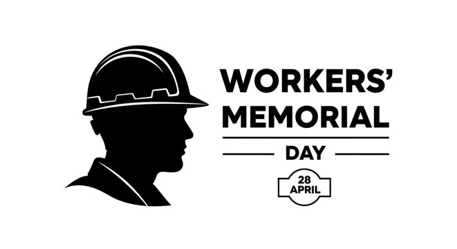 Workers' memorial day remembrance honoring fallen workers and promoting workplace safety