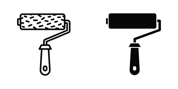 Comparison of two different types of paint rollers for painting tasks