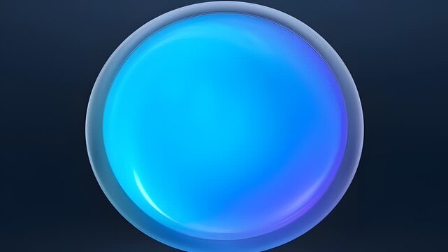 A mesmerizing blue and purple orb glowing in the dark in a video