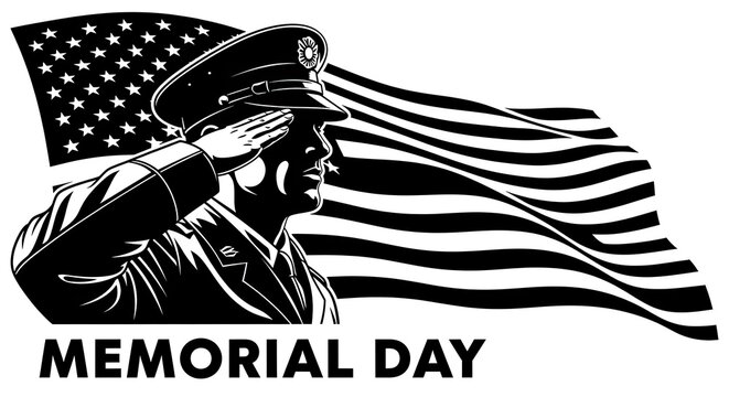 Memorial day tribute a solemn silhouette of respect and remembrance for fallen heroes