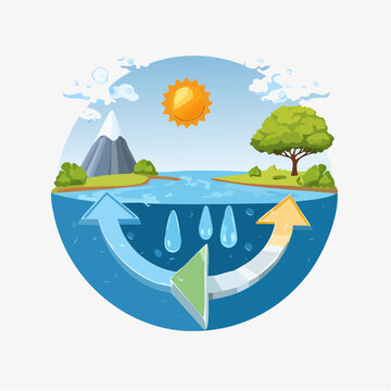 Wasserkreislauf Natur