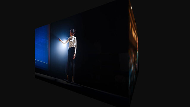 3D Carousel with 4 Media Loop