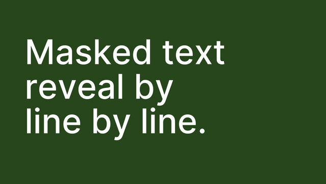 Masked Multiline Smooth by Line