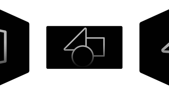 Perspective 3D Carousel with 1 Media Loop