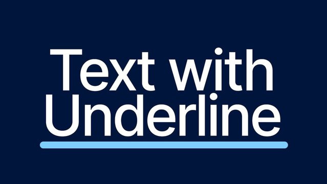 Text with Responsive Underline