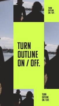 Vertical Text and Media Collage with 3 Layouts