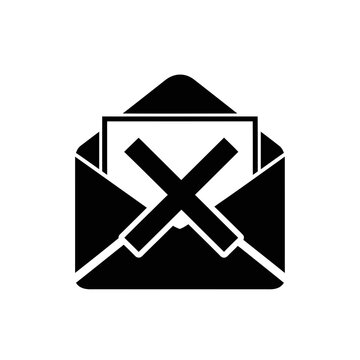 Rejected Email Icon Black.