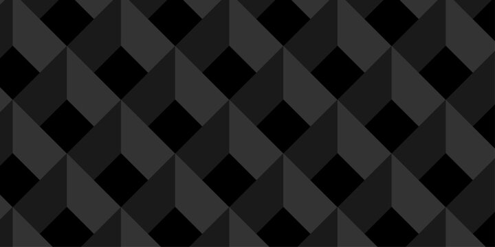 Vector structure box minimal black, gray abstract cube square wall texture. geometric tile hexagon mosaic wall grid wallpaper. minimal geometric block cube isometric texture background.