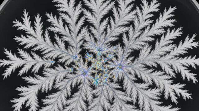 Chemical Crystallization on Glass Plate