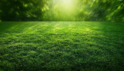 Naklejka premium intense green turf background banner