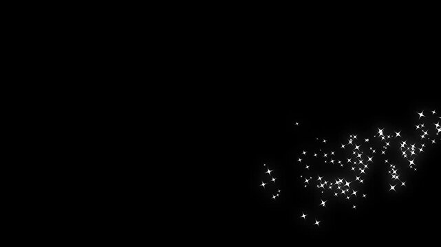 Twinkle stars line glitter sparkles, sparkling stars shine animation, sparkling star twinkle glittering, doodle cartoon twinkling stars with glitter burst effect, green screen