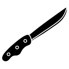 Fototapeta premium kitchen knife glyph icon