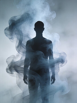 Man's body silhouette