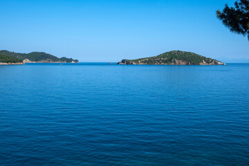 Naklejka premium The town of Skiathos, Sporades, Thessaly, Greece