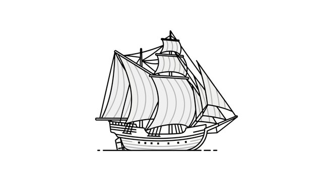 Sailing Ship Vessel Ocean Transport.