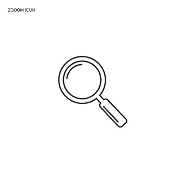 Magnifying glass icon simple design perfect for search and zoom concepts.