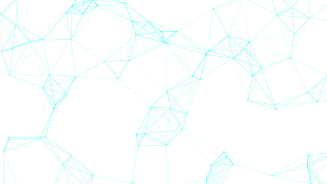 Vector Intricate network of interconnected dots and lines in abstract form, representing connectivity and data transfer with technology and futuristic visual feels