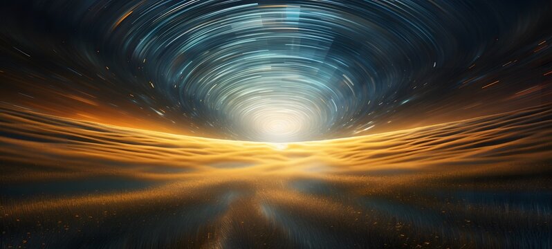 Astral vision Wheat field meets cosmos,generative AI