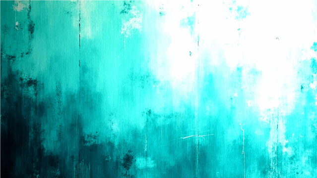 Abstract teal turquoise paint background and create impression and show texture and express vibrant and create art and show backdrop and modern design and wall concept 