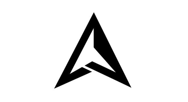 Bold A Letter Logo Design.