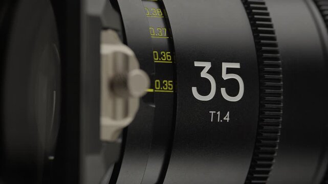 Fast cinema lens close-up macro detail