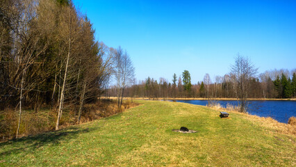 Zbiornik wodny Wyżary, Puszcza Knyszyńska, Podlasie, Polska © podlaski49