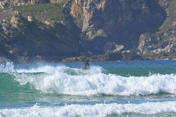 A moment of pure adrenaline on the wild shores of Ferrol, Spain, a surfer merges with the power of the ocean, catching a wave that seems almost alive  .December 27, 2025 © GenadiyGM