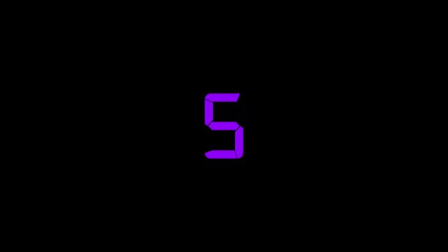 countdown timer thirty seconds animation from 30 to 0 seconds on transparent background with alpha channel, 30 second countdown timer, Countdown video