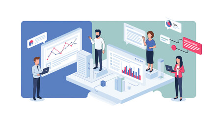 A cartoon businessman stands confidently with his arms crossed, conveying a sense of professionalism and authority. © uya