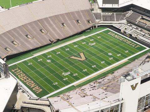 Nashville, TN, USA - March 8, 2026: FirstBank Stadium, built in 1922 and updated in 2025, is home to the Vanderbilt University Commodores' football team.