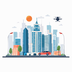 Obraz premium Smart City der Zukunft