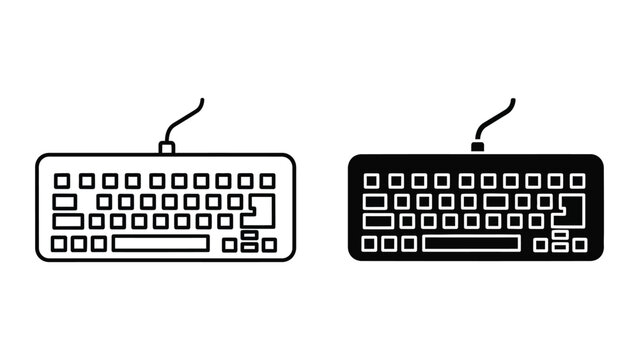 Comparison of a traditional and modern computer keyboard design