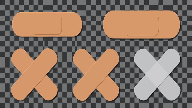 bandage on white background