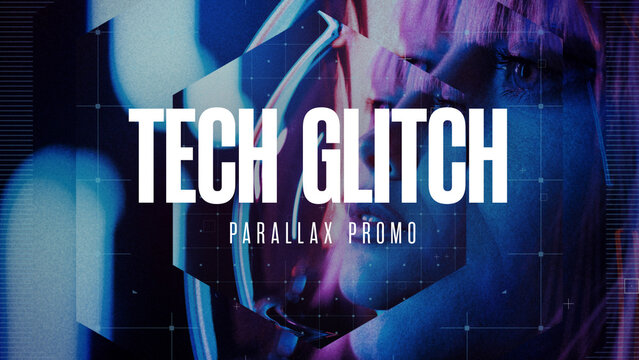 Parallax Tech Glitch Slideshow Promo