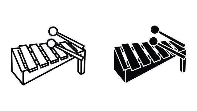 Comparison of traditional and modern marimba mallet designs with players