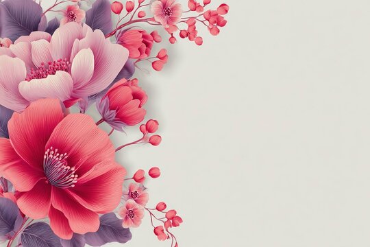 elegant floral border vector design