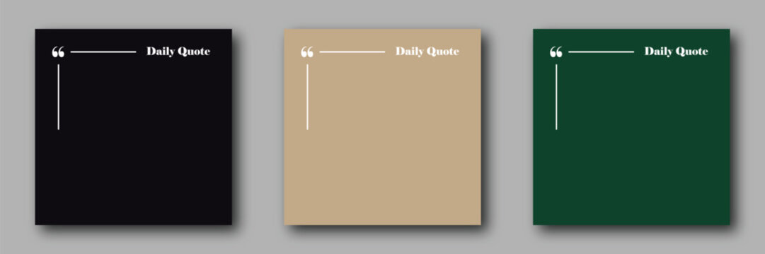 Three colorful daily quote notebooks on a gray background for motivation and inspiration with blank pages
