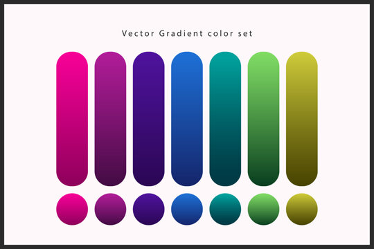 Multi-color vector gradient color set element