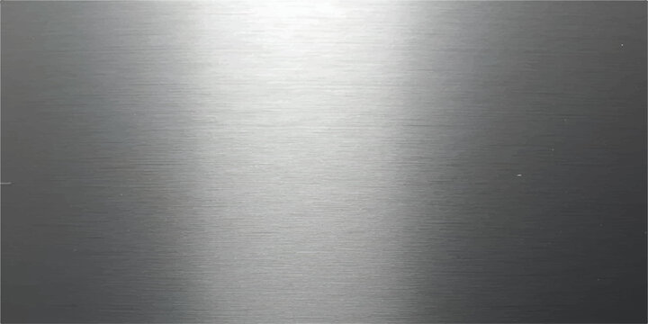 Brushed aluminum metal texture background, silver satin steel surface, industrial metallic gradient, abstract pattern, modern design backdrop, smooth finish
