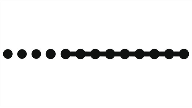 Minimal flat milestone timeline silhouette. Simple project workflow progress tracker, step by step process checkpoints, journey roadmap phase indicator isolated black vector on white background