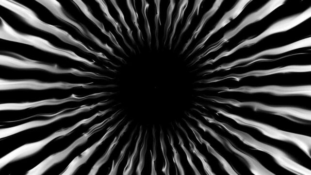Spiral line wave gradient loop animation, vivid abstract light burst with radiant colors, future geometric diagonal lines patterns motion background, gravitational waves galaxy universe concept. 4K